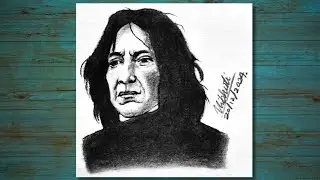 How To Draw Severus Snape | Charcoal Pencil ✍️Drawing Sketch Timelapse | Easy Tutorial For Beginners