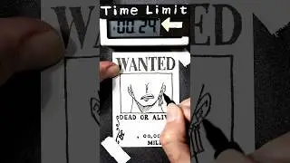 &ldquo;Piece of Cake&rdquo; How to Draw ZORO  in 45 Seconds