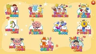 We continue learning to write letters - Educational games for children and toddlers