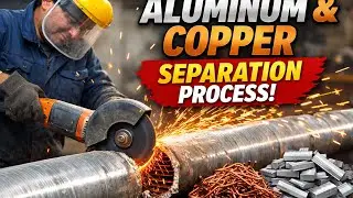 Amazing Process | Aluminum & Copper Separation from Water Radiator Pipes | Scrap Recycling