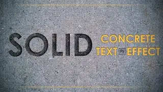 Concrete Text Effect | Photoshop Tutorial | Gn Production | 2020