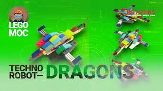 Futuristic Recon Drone &ldquo;ChromaPterix&rdquo; | Fantastic Constructor MOC