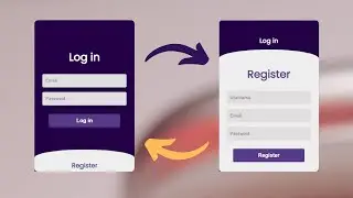 Creating a Stunning Responsive Login/Register Form with CSS Flexbox | Web Development Tutorial