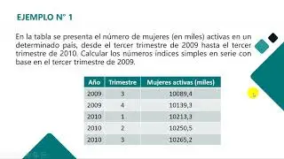 Numeros indices simples en serie