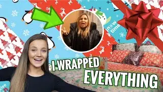 WRAPPING MY MUMS WHOLE ROOM IN CHRISTMAS WRAPPING PAPER PRANK!