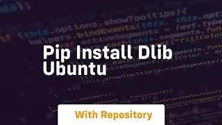 pip install dlib ubuntu