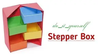 Diy Secret Stepper Box 🎁| Paper Craft | Stepper Box | #video #youtube #craft #viral #papercraft