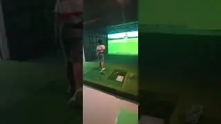 Golf swing review in simulator, HERO Trainee#001