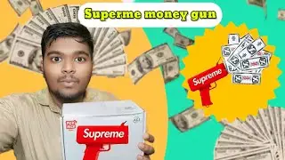 Supreme Money Gun Cash Cannon for Wedding, Parties and Fun Includes 100 Fake Dollars  #vdo