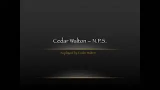 Cedar Walton - N.P.S. (Transcription)