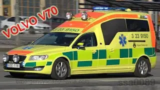 Volvo XC90 + V70 ambulances responding code 3/prio 1 [SE | 4.2018]