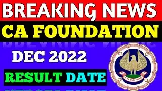 CA Foundation Result 😱 Biggest Update || CA Foundation Exam December 2022