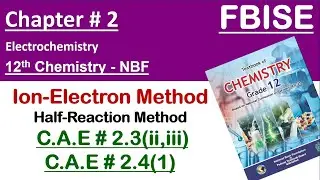 Class 12 chemistry / Chapter#2 / Ion electron method / C.A.E. 2.3  #easychm4u