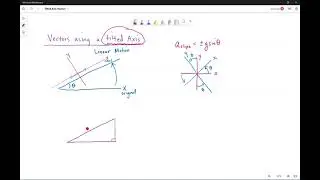 Finding vector components with a tilted axis
