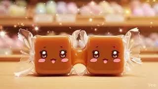 🍬🤍 Anime Dulce de Leche Candies Get Stuck #short