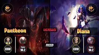 Bolulu [Conqueror PANTHEON (Mid) VS Perkz [Conqueror] DIANA - Challenger EUW Patch 10.2