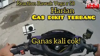 test ride Vega r New Spek 58 ganas!
