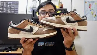 NIKE DUNK LOW PREMIUM CO.JP BROWN SNAKESKIN | HEAD TO HEAD | UNBOXING | REVIEW
