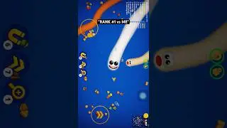 I trapped the Rank #1 Player in a tiny circle! #wormszone #snakegame #rank1 #shortsfeed #featured