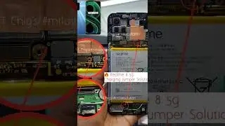 Realme 8 5g Charging jumper solution.... #repair #androidphones #infinixphones #oldnokia #smartphone