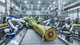 Inside the World's Most Advanced Banana Stem Factory | Fully Automated Process