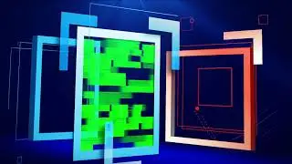 Moving Frames Promo Solid Blue Background  and INTRO/OUTRO Added | FREE TO USE | iforEdits