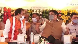Inaugurating Tedhi Pulia Flyover on NH-24A & Laying the Foundation Stone of Khuram Nagar Flyover
