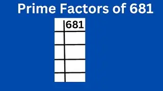 Prime factors of 681