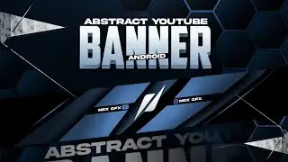 How to Make Abstract Youtube Banner On Android | Abstract Youtube Banner Template | Pstouch