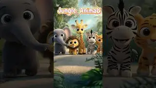 Jungle Animals | Wild animal song | Learning Safari animals for kids #viral #kids
