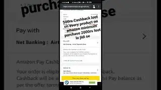 500rs cashback loot amazon limited time Full video on channel