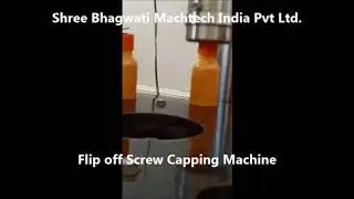 Single Head Flip off Screw Capping Machine, Hair Oil Bottle Screw capping Machine