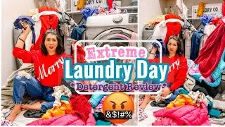 EXTREME LAUNDRY DAY/STRIPPING LAUNDRY + (Up & Up Detergent Review) All Day Laundry Dec 2020!