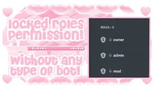 ๑︰How to lock roles on Discord!・🌸﹒୨୧