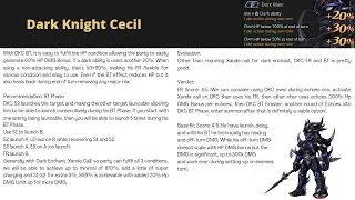 DKC's FR and Kit Evaluation DFFOO
