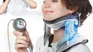 Cervical Traction Device with Air Collar 💆&zwj;♂️ Neck Pain Relief & Posture Correction