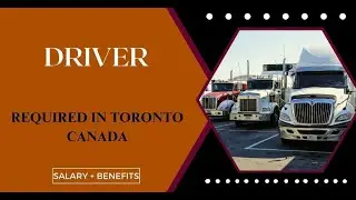 Driver Required In Toronto Canada  #torontojobs #canadajobs #torontolife