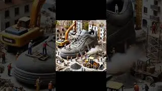 #MiniatureBuild #sneakers #construction  #AIAnimation#Shorts #Viral#Trending#Creative #YouTubeShorts