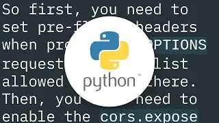 How to set up CORS in CherryPy