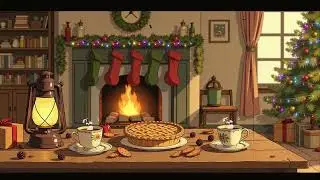 Christmas Living Room Comfort ☕ Cozy Winter Lofi for Studying, Reading & Calm Nights 🔥