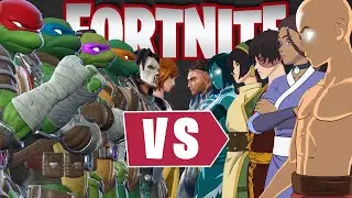 TMNT Vs Avatar The Last Airbender in Fortnite! | BLITZ ROYALE SIX STACK