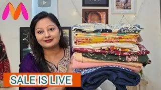 MYNTRA KURTA/BOTTOM WEAR PANTA,PALAZZO HAUL🥰 SALE IS LIVE🥰TRYON🥰RIMAJAIN 