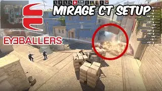 EYEBALLERS Mirage MID CT SETUP Using Astralis Smoke - CS2 PRO STRAT