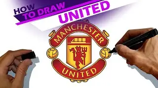 Manchester United, team shield - How to draw