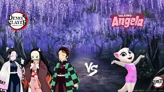 ~Part-1~Tanjiro~nezuko~shinobu~ { demon Slayer }look coverd bymytalkingangela2#trending #viral #fyp 