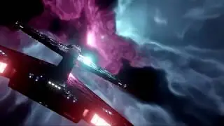 Discovery coasting through an Eevee Nebula