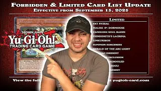 Yu-Gi-Oh! 2025 September Banlist IS OUT!