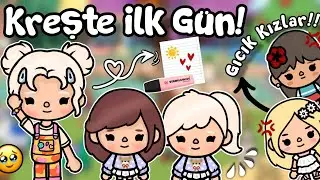 Kreşte İlk G&uuml;n!!🎈🎨 - Gıcık Kızlar!!🙄 / Toca Boca World T&uuml;rk&ccedil;e / Justin Toca