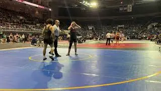 Champ. Round 2 - Kainoa Acia (Del Oro) won by fall over Max Keough (Bella Vista) (Fall 1:20)
