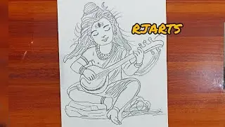 Mhadev drawing sagit/outline/chitara/step by step bhgwandrawing